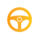 車のハンドル イラスト